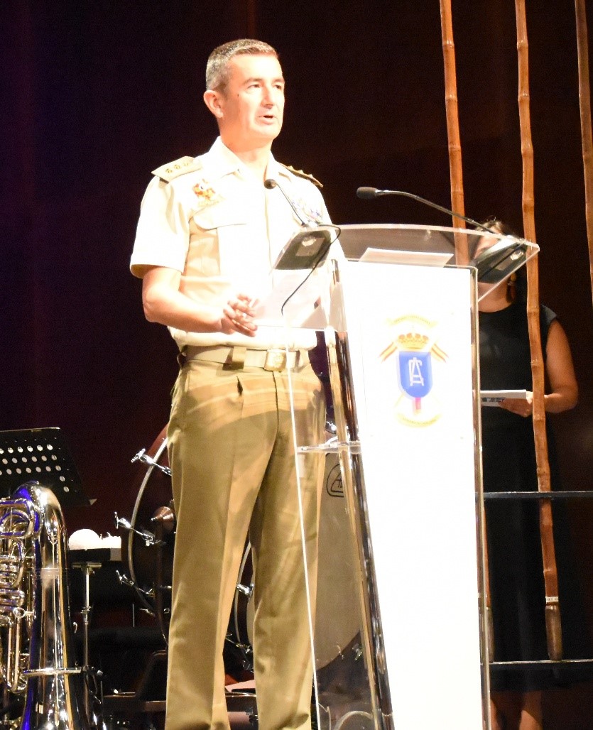 El coronel director de la Academia de Caballería, Francisco Javier López Villar