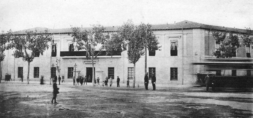 Fotografía realizada el 26 de octubre de 1915, días antes del incendio que destruyó el Octógono (colección Ramón Saus).