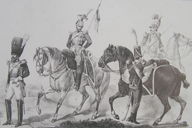 Figura 6.- Caballería de la Guardia Real. Vicente Urrabieta. Museo de Zumalacárregui