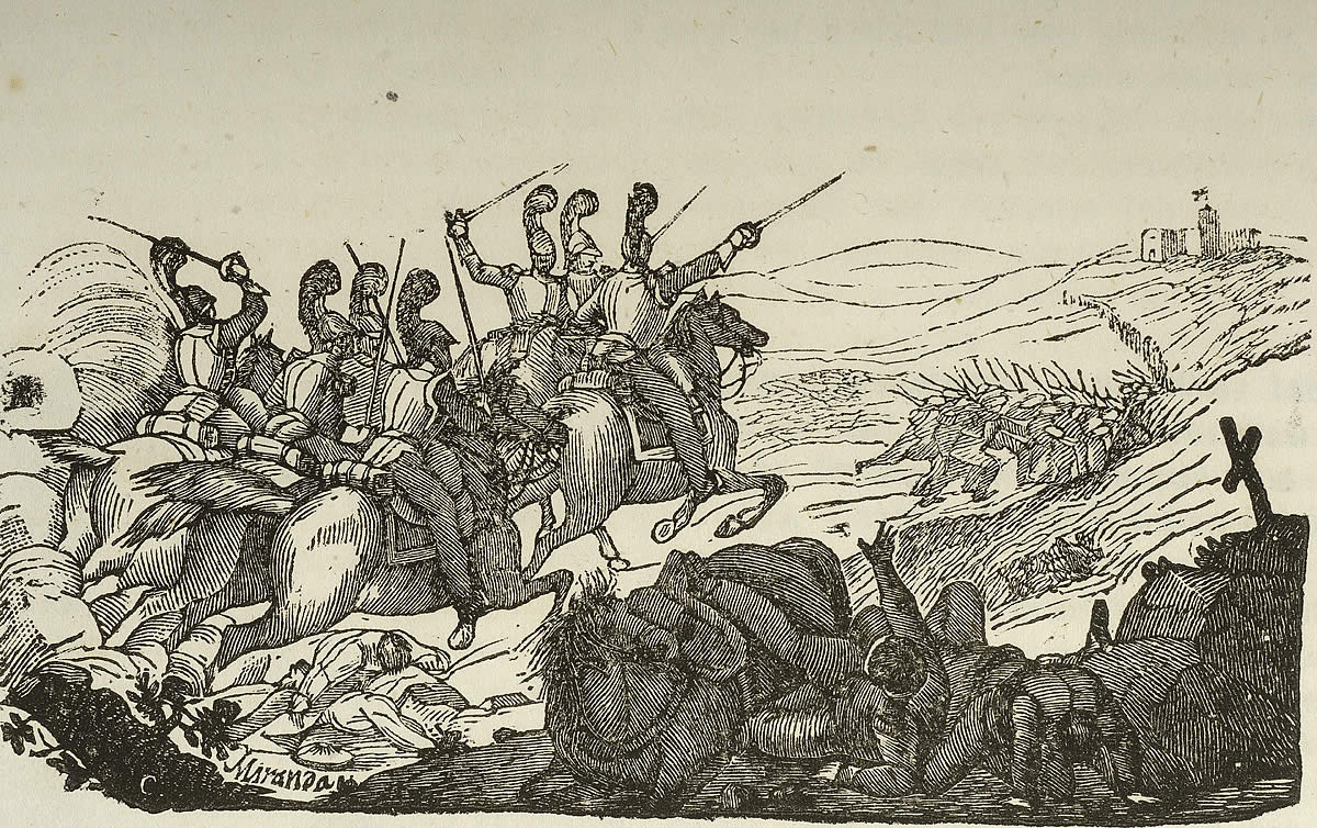 Figura 25. Ataque de la Caballería isabelina. Manuel Miranda