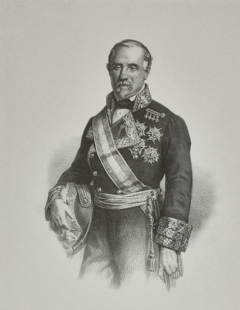 Figura 1. Leopoldo O´Donnell (1809-1867). Imprenta Lemercier, París 